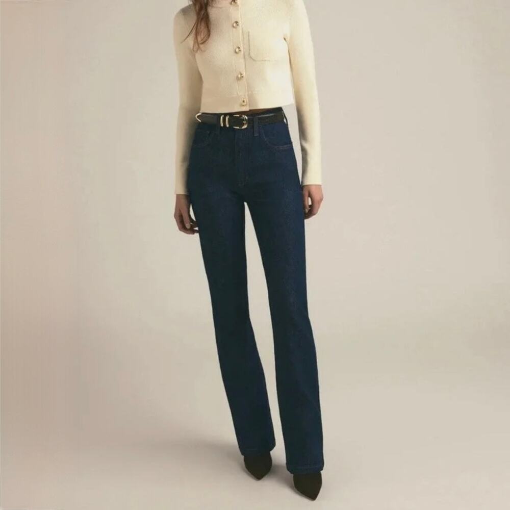 Favorite Daughter The Valentina Super High Rise Mini Bootcut - Woodside - Sz 29